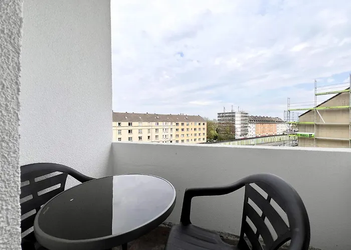 Zentrale 3 Balkon Messe 公寓 埃森