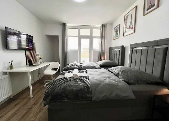 Zentrale 3 Balkon Messe 公寓 埃森